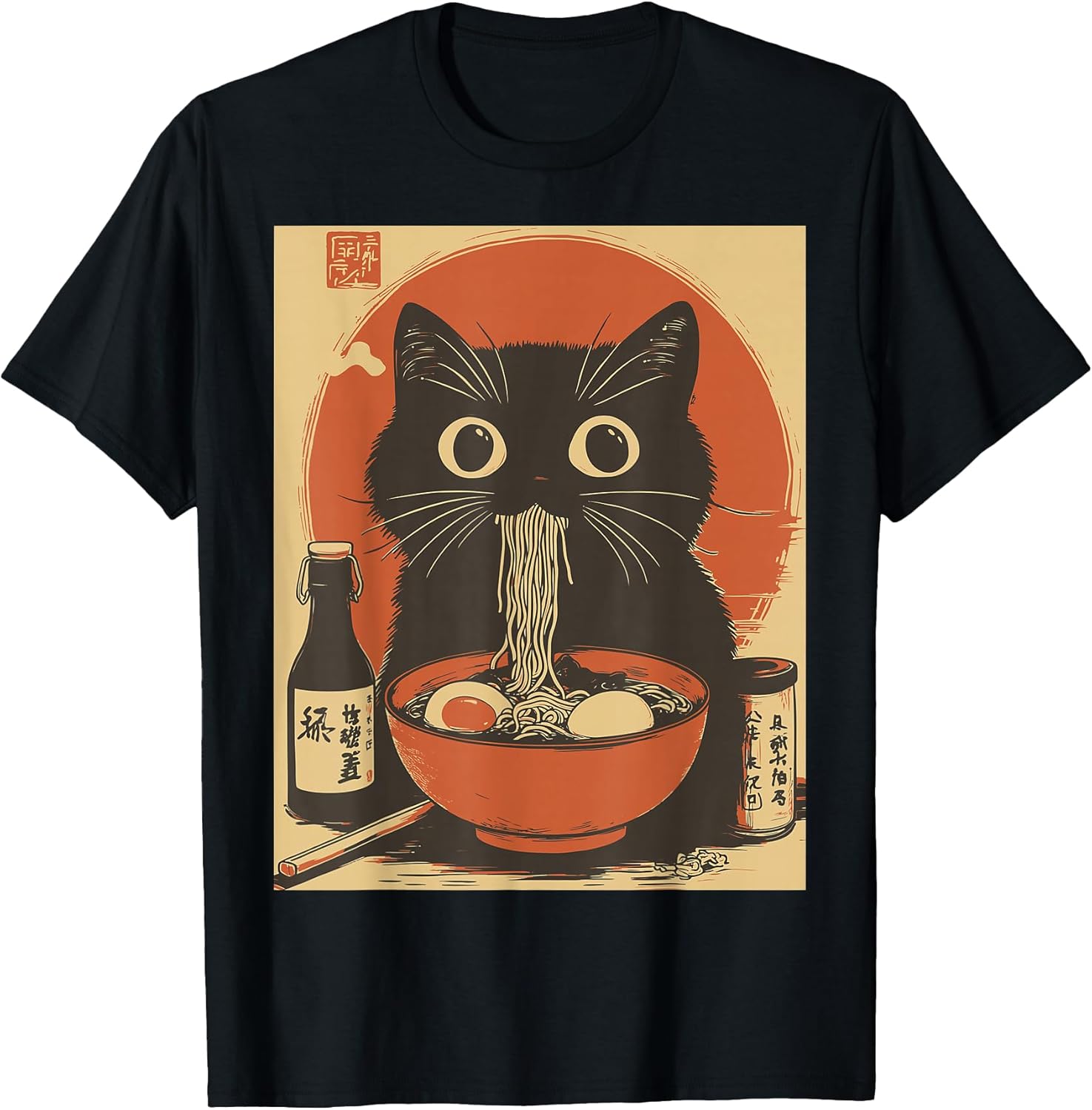 Kawaii Ramen Lovers Cat Anime Japanese Streetwear