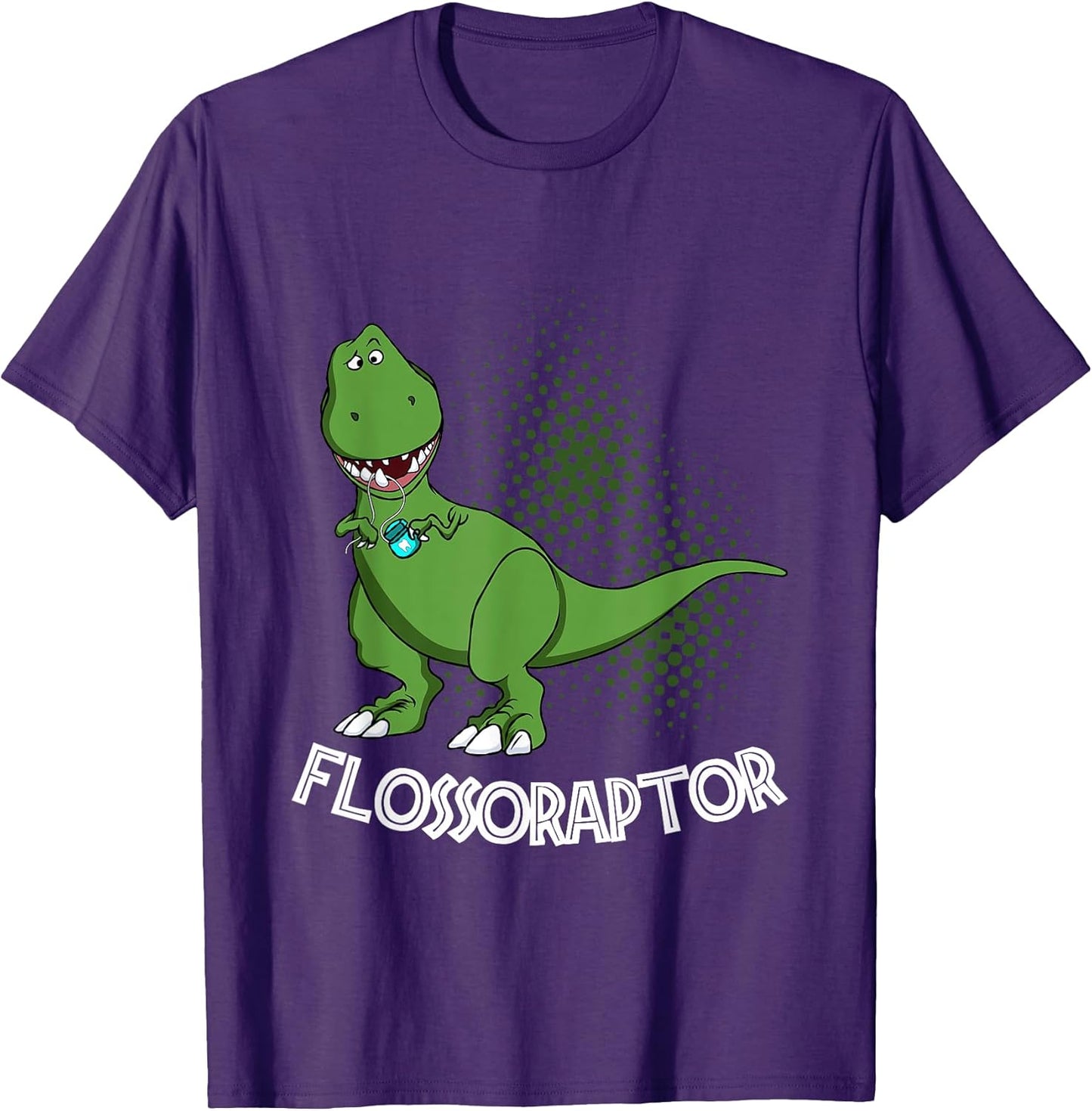 Flossoraptor Funny Dental Hygienist Dinosaur Lover T-Shirt