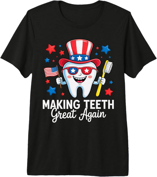 Funny Dental 4th Of July Teeth