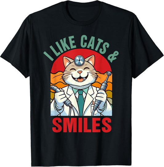 Retro Vintage Funny Cats Orthodontist