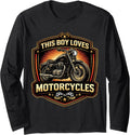 This Boy Loves Motorcycles Classic Merch