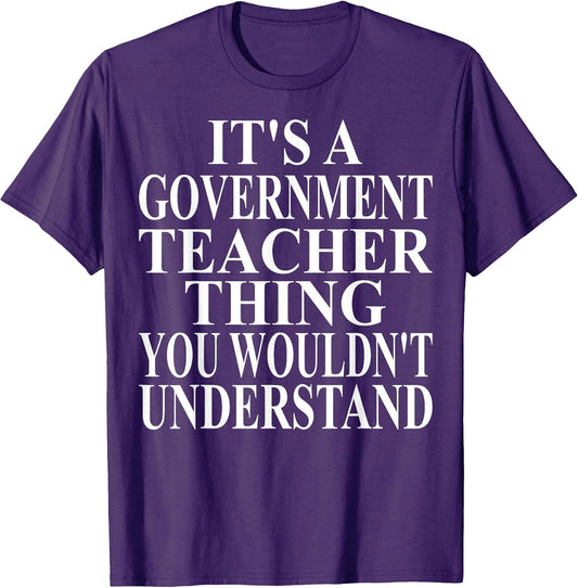 Cool Government Teacher Humor Quote Merch