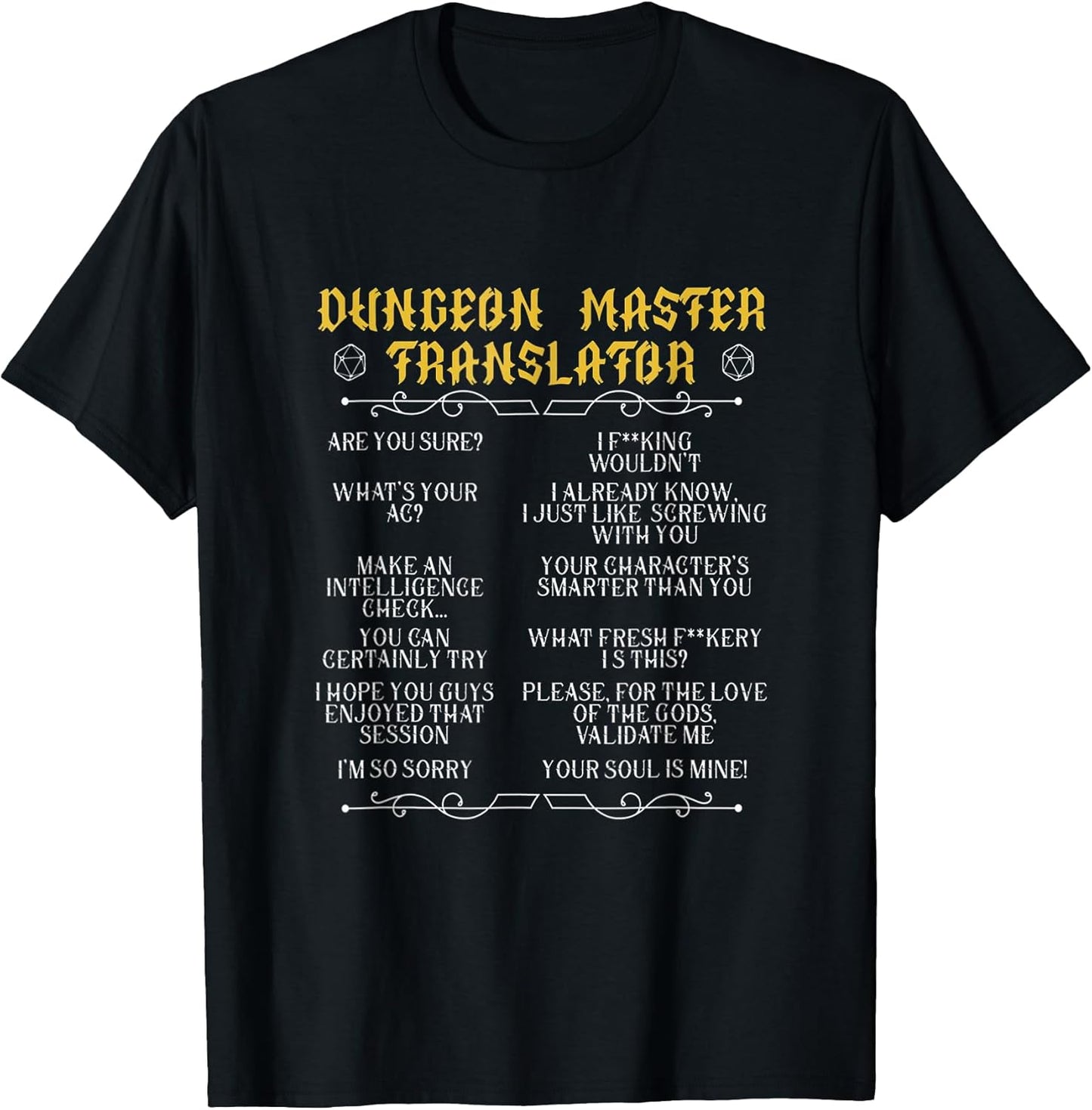 Gaming-Master,Board Game,Role-Playing Game,Player,Dungeon T-Shirt