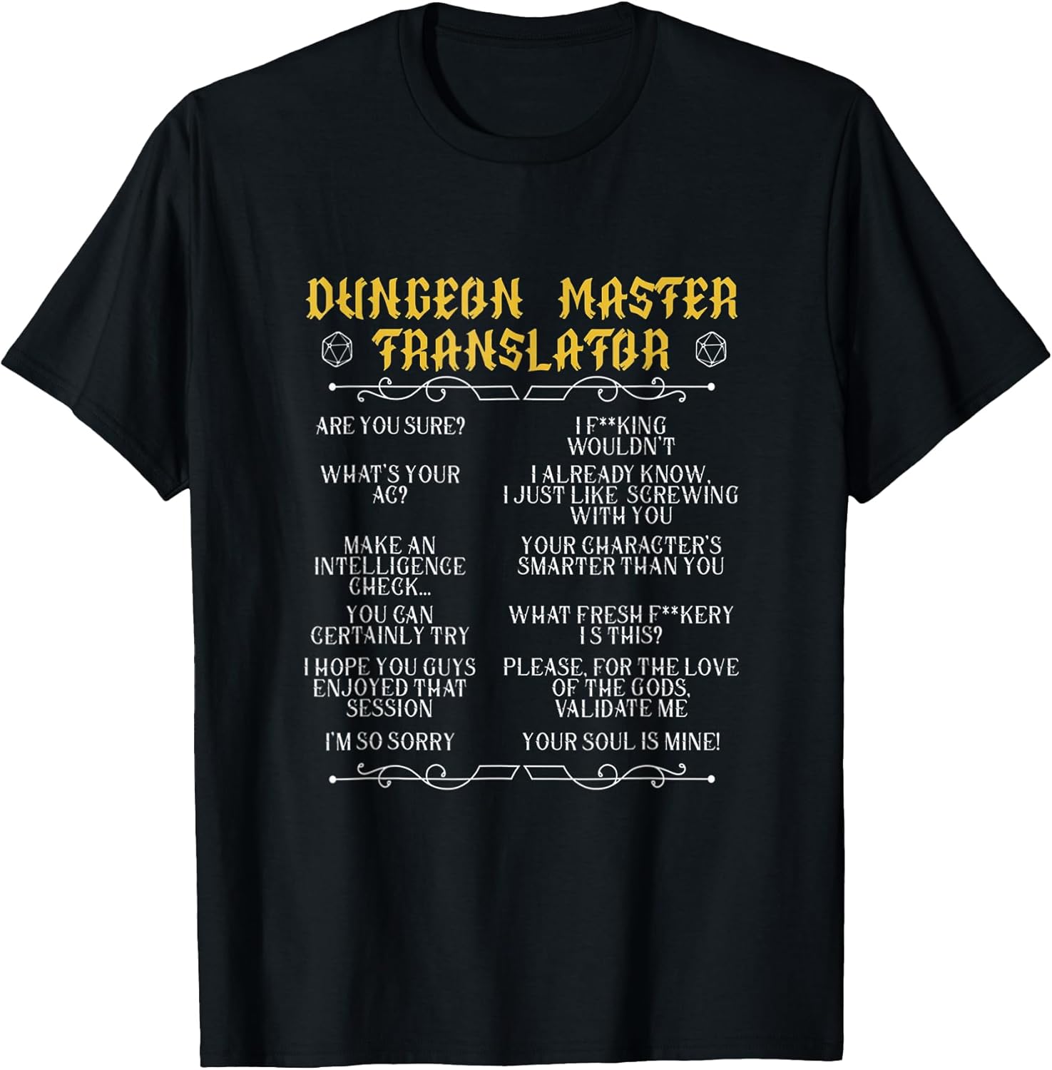 Gaming-Master,Board Game,Role-Playing Game,Player,Dungeon T-Shirt
