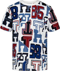 Boys' Short Sleeve All-Over Print Crew Neck T-Shirt, Soft, Comfortable, Relaxed Fit
