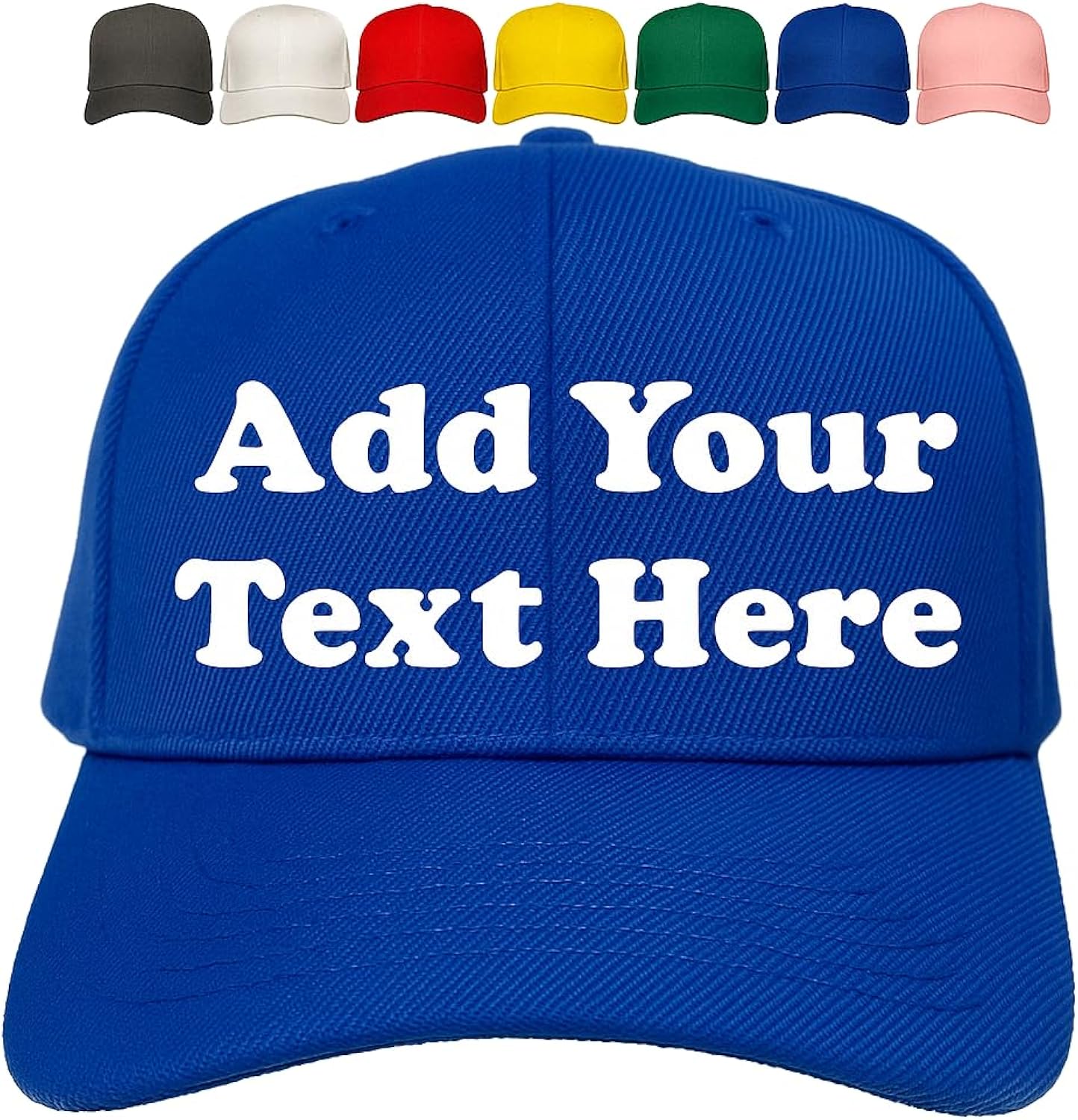 Custom Hats, Custom Caps, Embroidery Hats with Your Text Here, Personalized Baseball Cap with Your Text