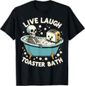 Skeleton Live Laugh Toaster Bath Funny Apparel