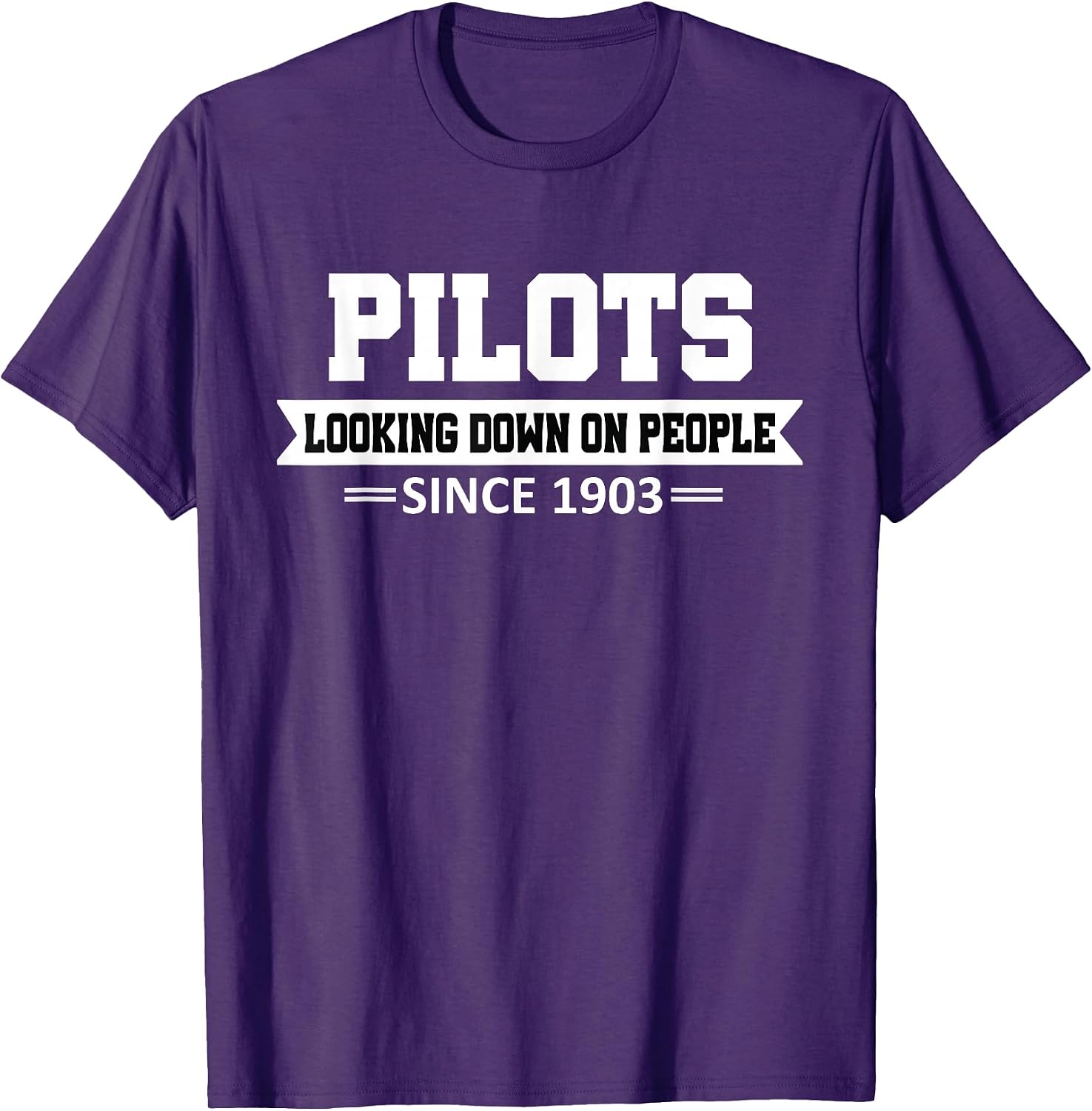 Pilot looking Down on People tee