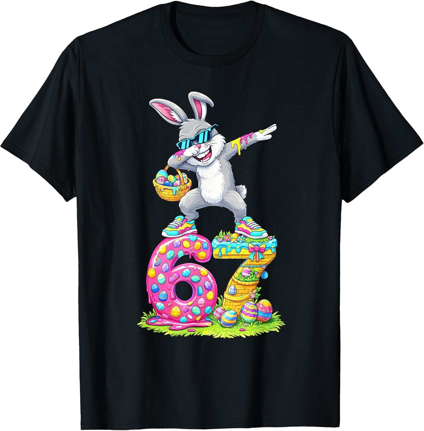 Happy Easter Funny Six Seven 67 Bunny Rabbit Drip