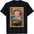 Cute axolotl Shirts Anime Gifts For Men Women Kids