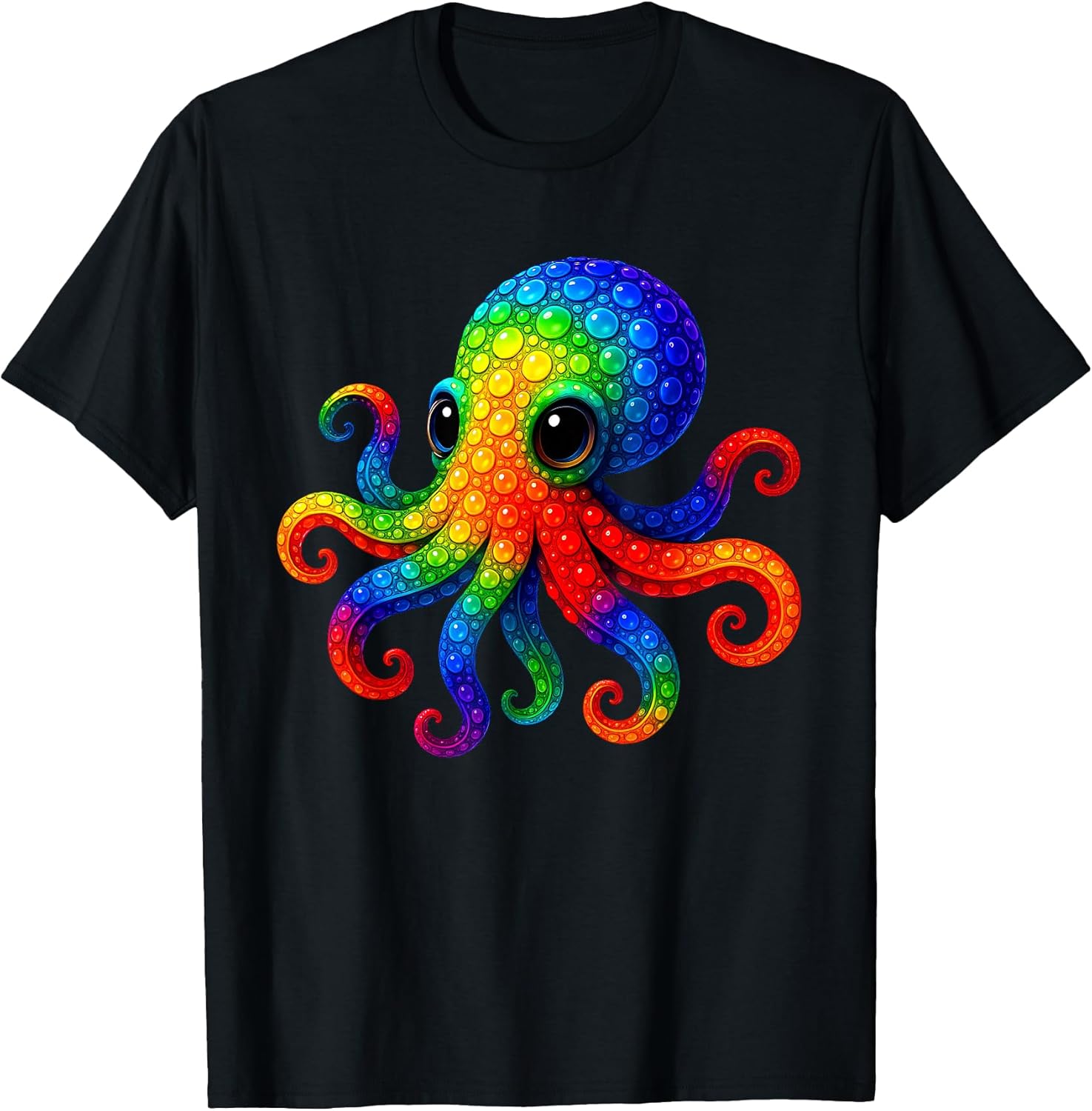 Octopus Lovers Happy Dot Day Girls Kids Boys Tees