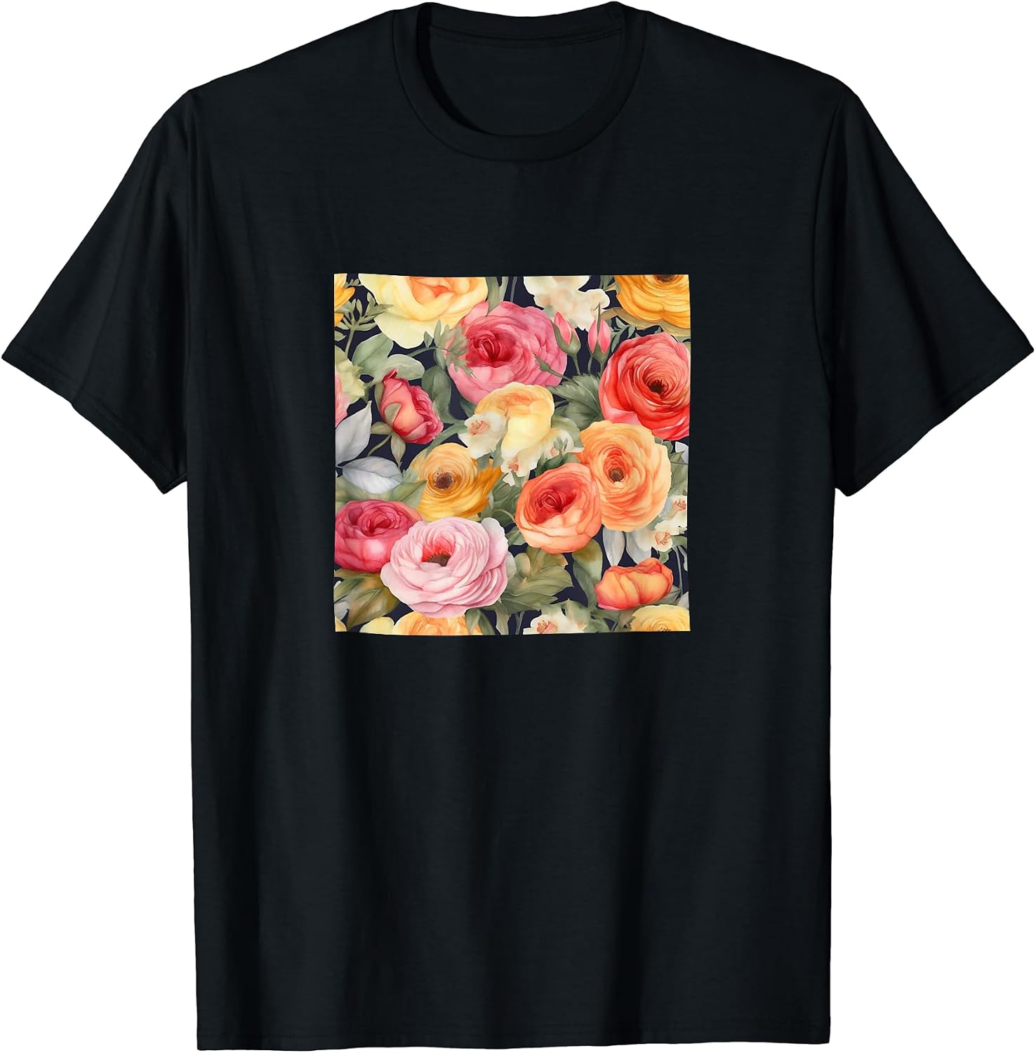 Ranunculus Watercolor Wildflower Pattern Merch