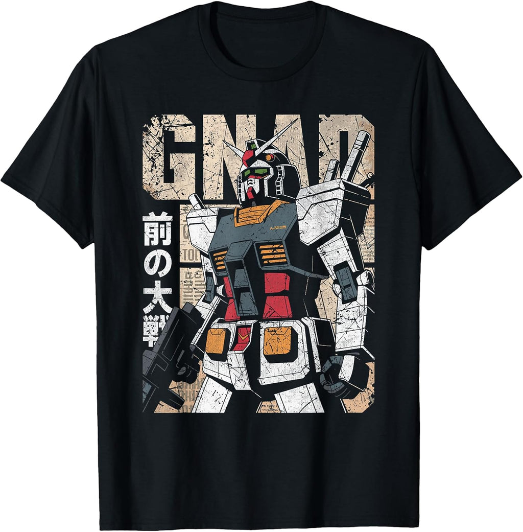 Vintage Mecha Robot Japanese Anime Style Retro Battle Suit T-Shirt