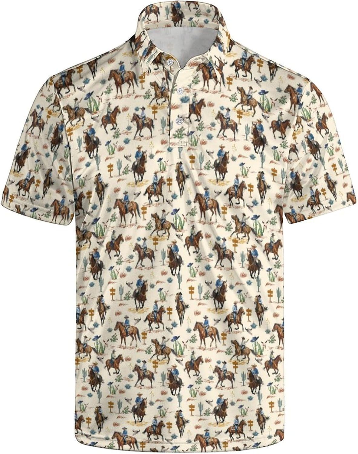 Men's Funny Polo Shirts Short Sleeve Golf Shirt for Men Quick-Dry Golf Polo Shirt Moisture Wicking Activewear Polos