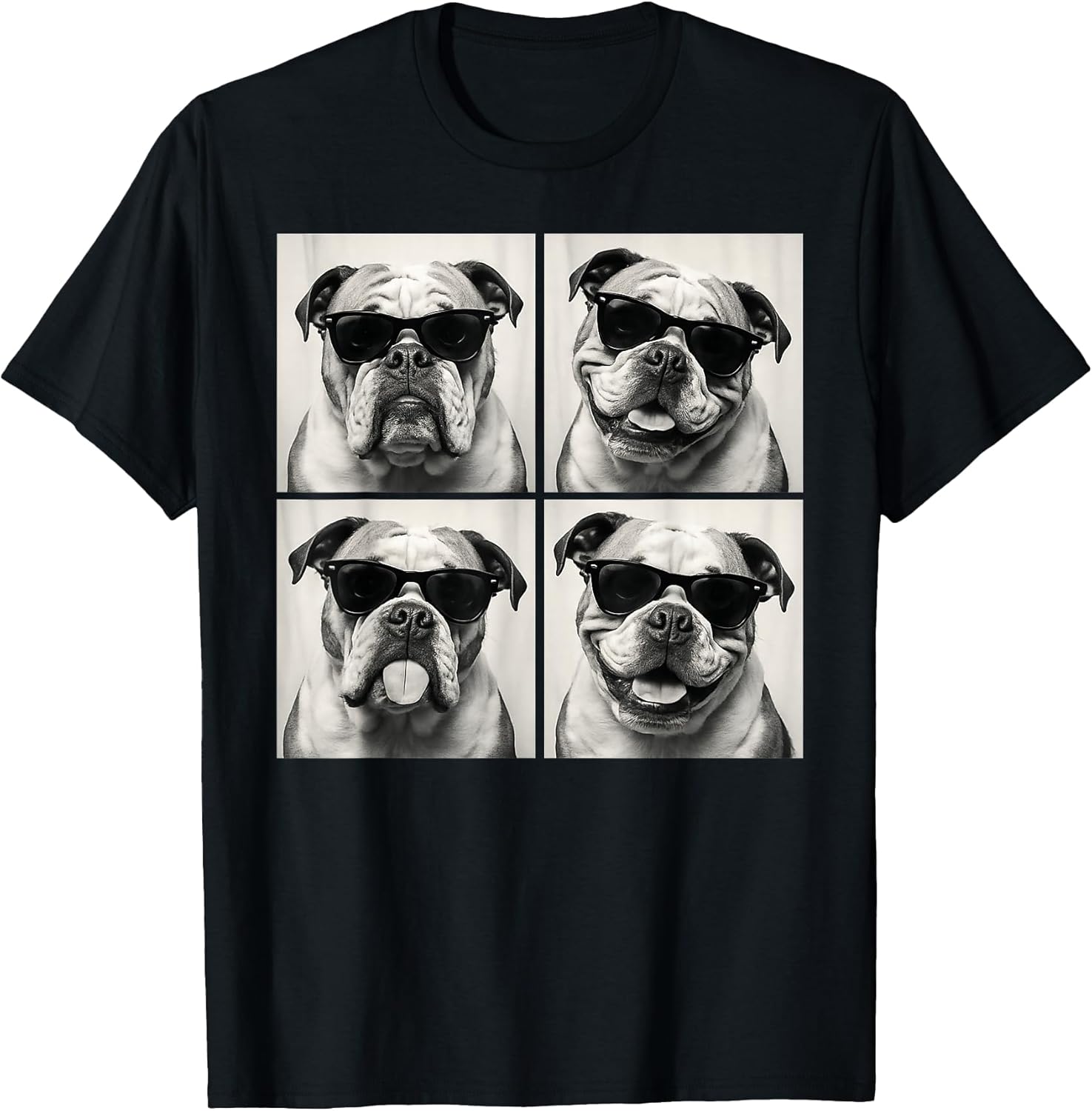 Funny English Bulldog Dog Lover Cute Bulldog Photo Booth T-Shirt