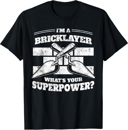 Bricks and Shovel Construction Funny Worker T-Shirt