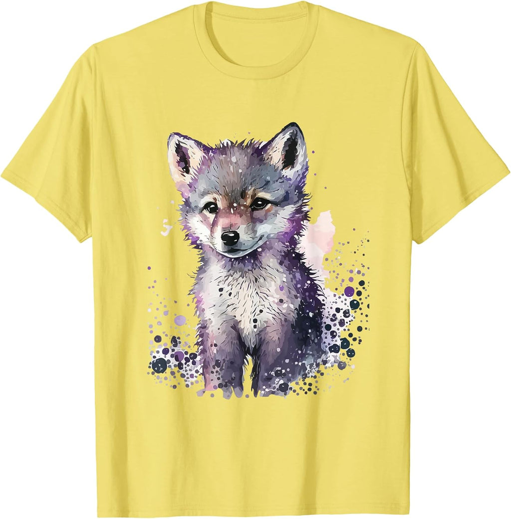 Wolf Splash Art Gifts For Kids Boys And Girls