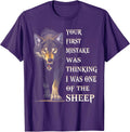 Funny Wolf I Was One Of The Sheep Tee Shirt