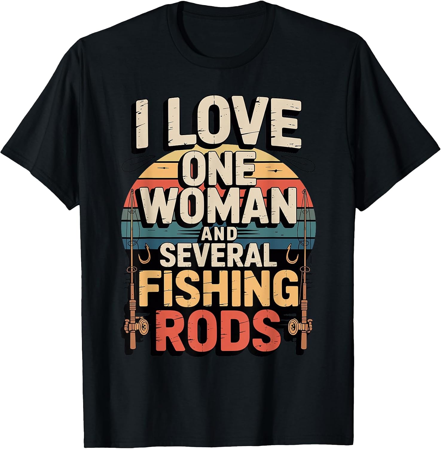 Retro Vintage Sunset Fishing Lover Merch.