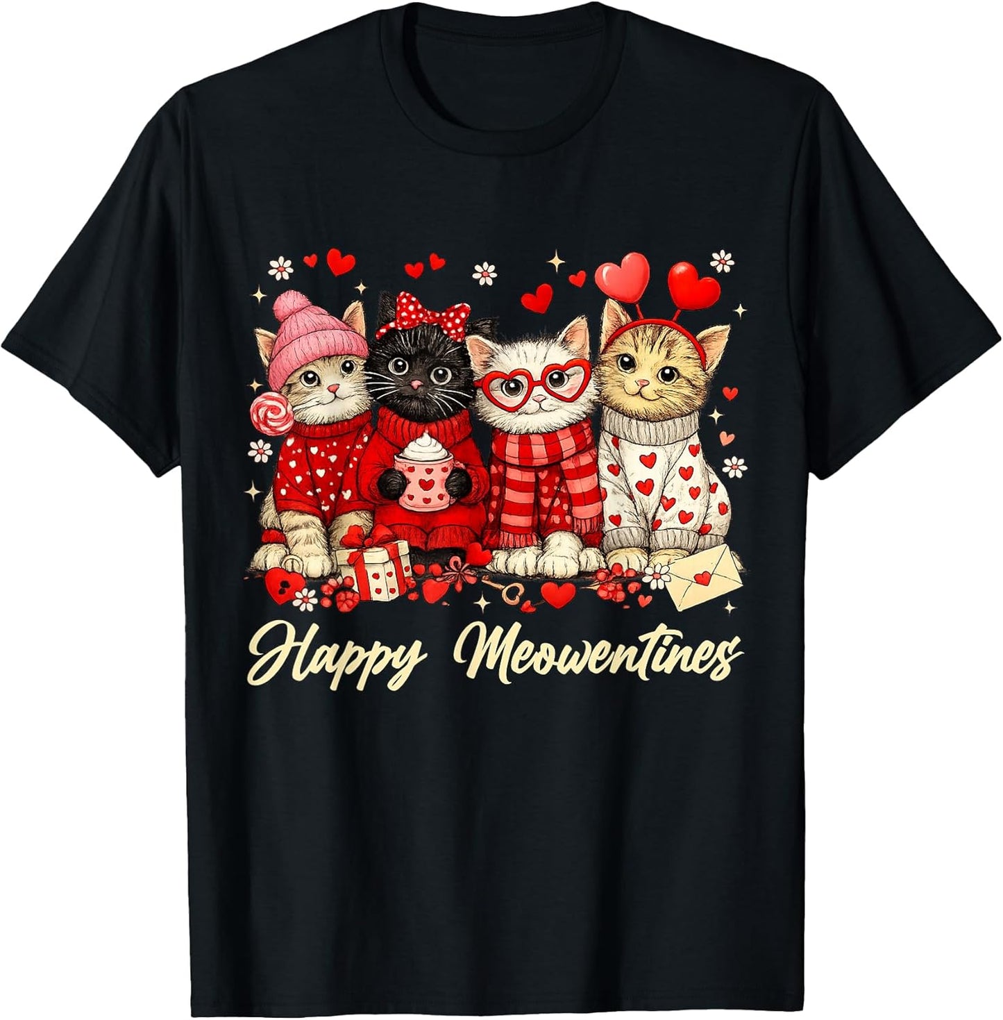 Happy Meowentines Cute Valentine Cat Lovers Kitten