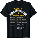 Electrician Dad Father Husband Hourly rate gifts