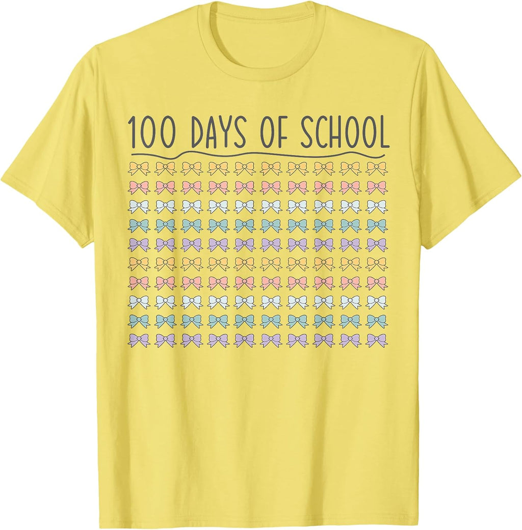 100 Days Of School Coquette Bow Merch