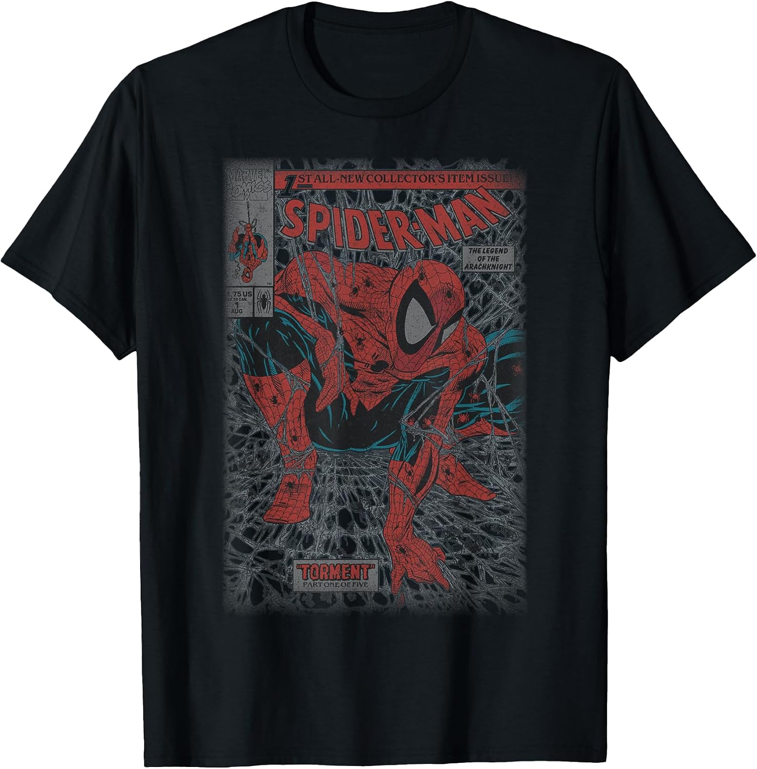 Comics Spider-Man Vintage Cover T-Shirt