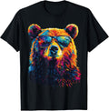 Colorful Forest Illustration Bear Art Nature