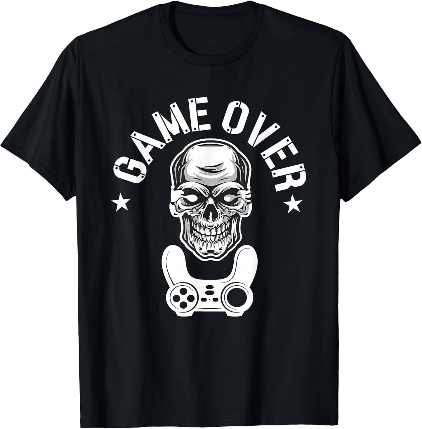 Gaming - Gamer - Game Over Skull - Gamer T-Shirt