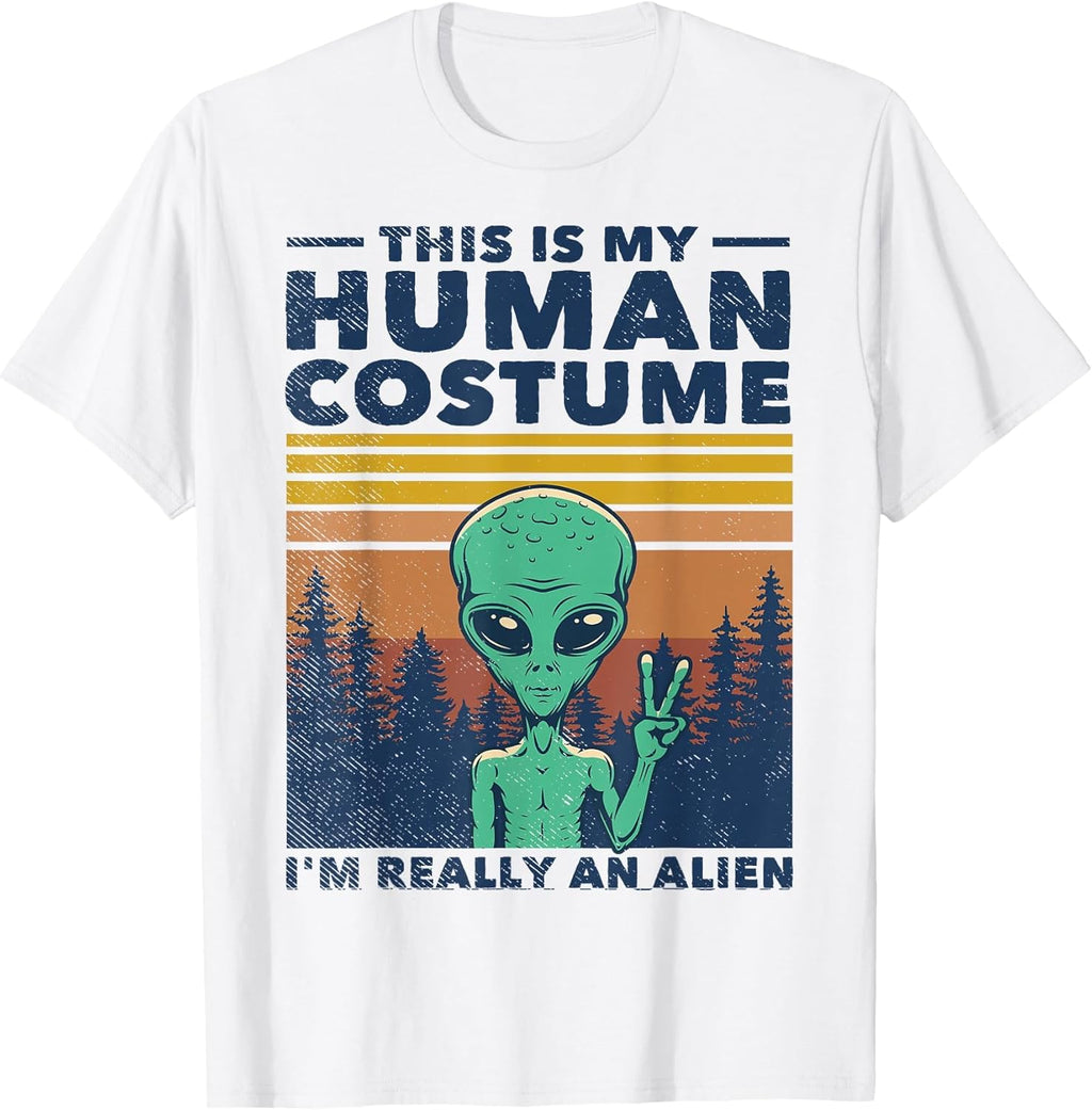 Funny Alien Gifts Space Galaxy UFO Tees Merch