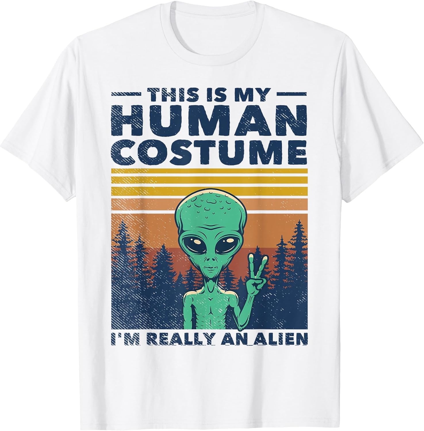 Funny Alien Gifts Space Galaxy UFO Tees Merch