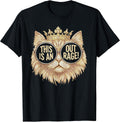 This is an Outrage Meme Funny Princess Cat Sarcastic Quote T-Shirt