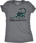 Womens Mamasaurus Brontosaurus and Mamasaurus Rex Dinosaur Mom T Shirts Funny Cool Graphic Tee for Mothers Day