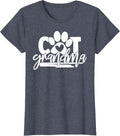 Cat Grandma Shirt for Kitten Cats Lover Grandma T-Shirt for Women