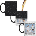 Custom Mug - Personalized Coffee Mug with Text, Photo and Logo | Ceramic 11oz Coffee Cup for Men & Women | Unique Gift Idea | Taza Personalizada Design Your Own with Picture (Starry Magic Mug - Black)
