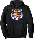 Vintage Tiger Wearing Sunglasses Retro Graphic Tee Tiger Pullover Hoodie