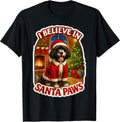 I Believe In Santa Paws Portuguese Water Dog Merch