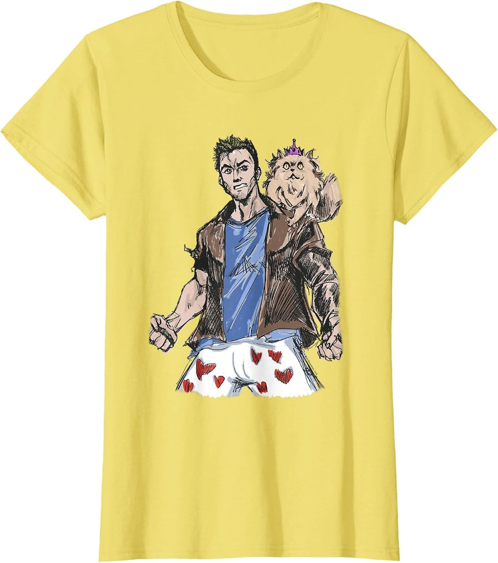 Sketchbook Princess Donut and Carl Book T-Shirt