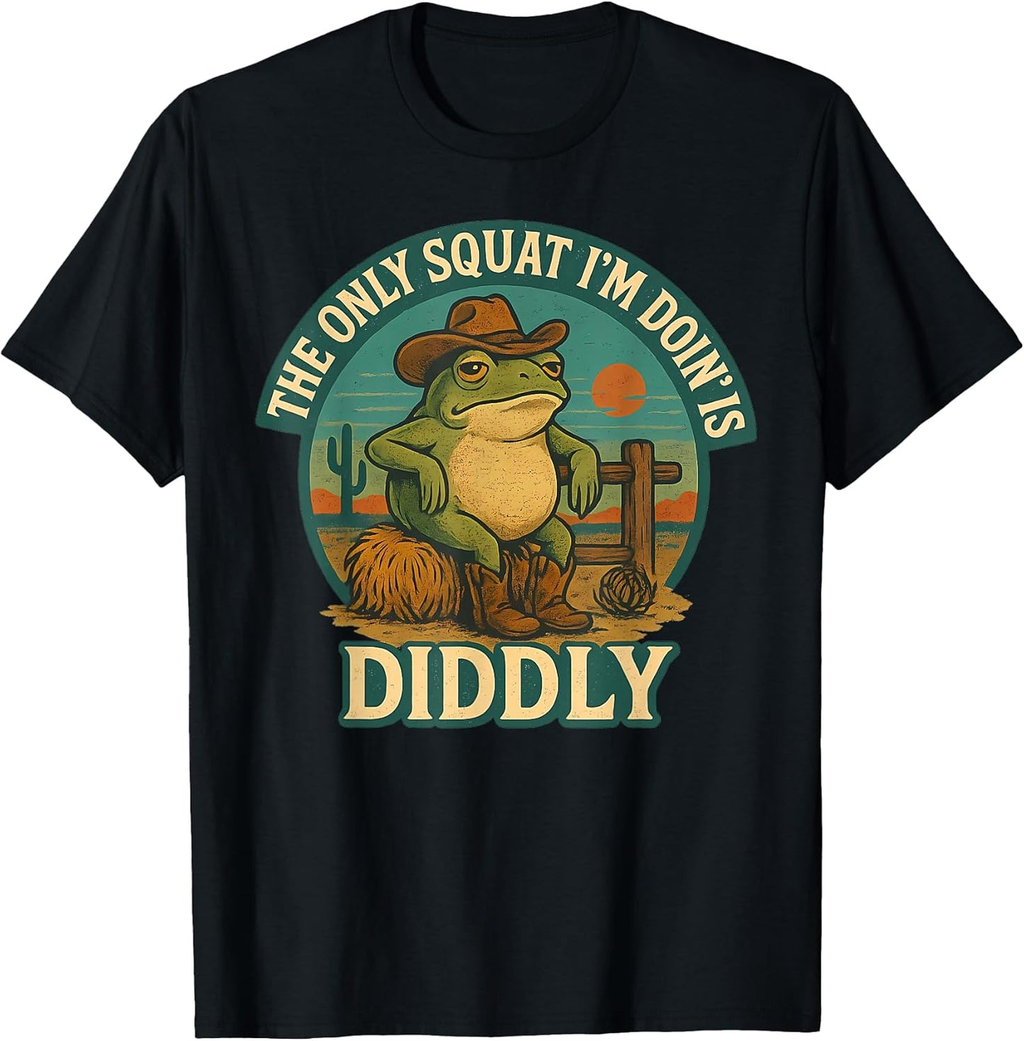 Western Desert Frog Lazy Humor Fitness Parody Co.