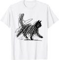 abstract scribble cat sweatshirt