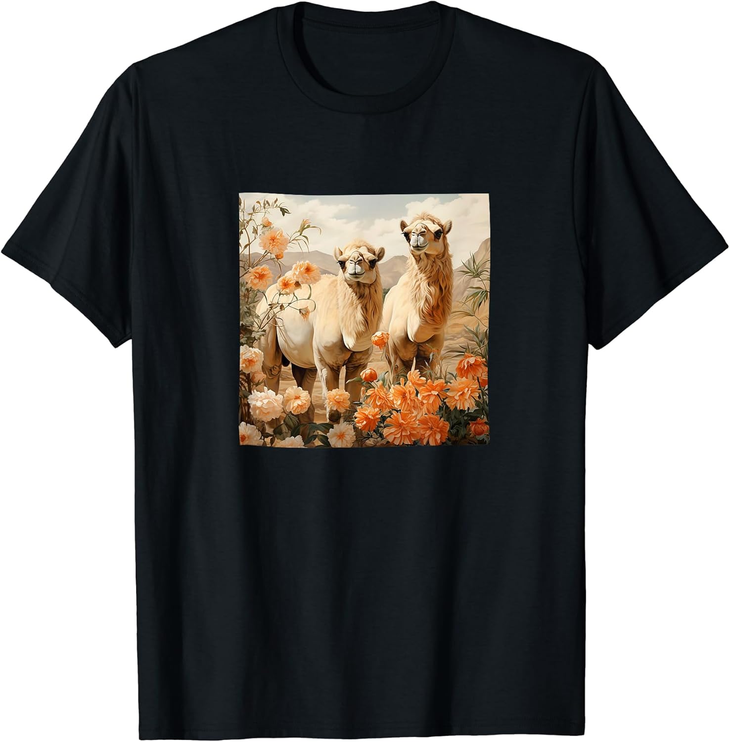 Camel Cottagecore Flowers Merch