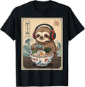 Funny Sloth Ramen Gaming Shirts for Men Women