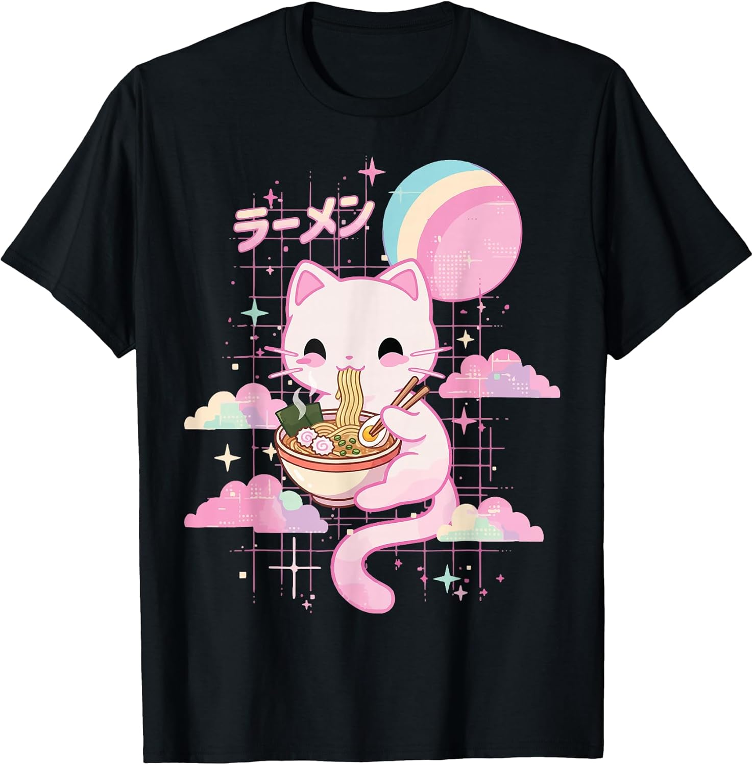Kawaii Cute Anime Cat Japanese Food Noodle