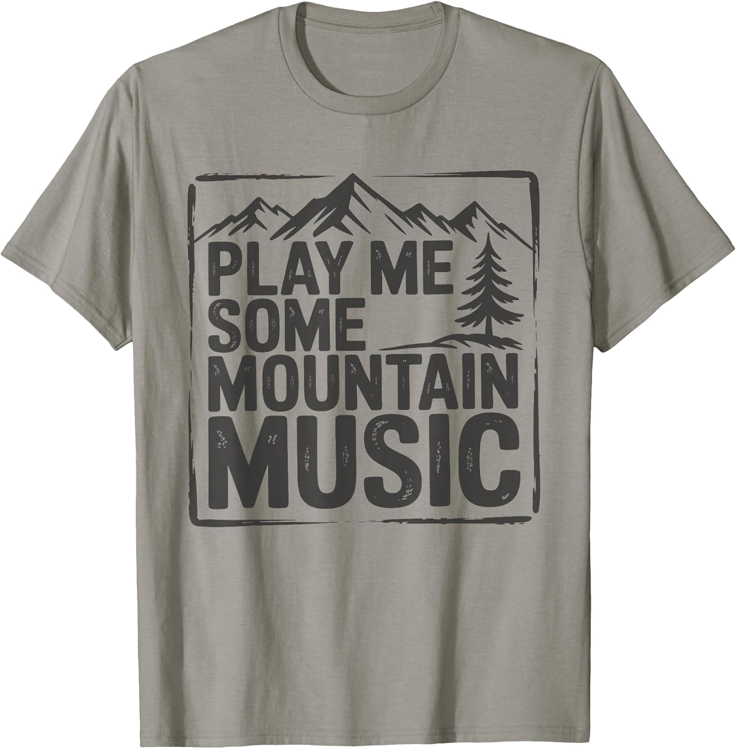 Play Me Some Mountain Music Retro Country Western T-Shirt