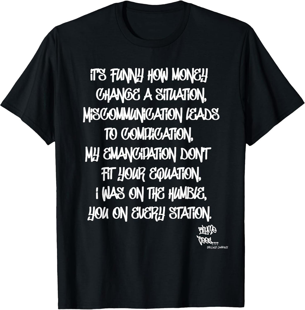 OLD SCHOOL RAP HIP HOP Miseducation Quote 90's T-Shirt
