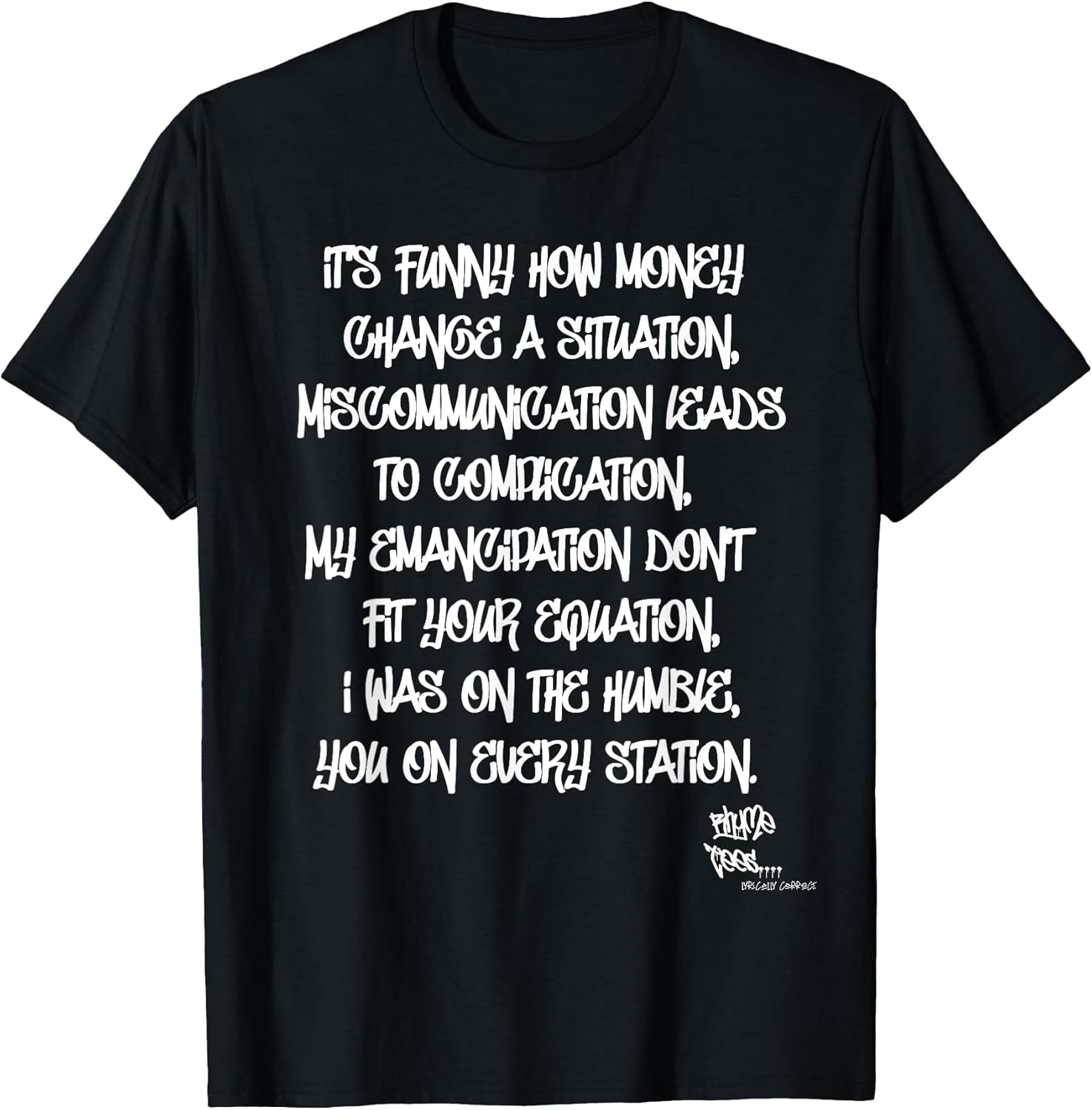 OLD SCHOOL RAP HIP HOP Miseducation Quote 90's T-Shirt