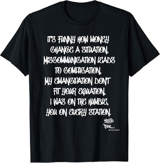 OLD SCHOOL RAP HIP HOP Miseducation Quote 90's T-Shirt