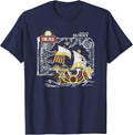 Anime Thousand Sunny Ship with Map and Logo T-Shirt