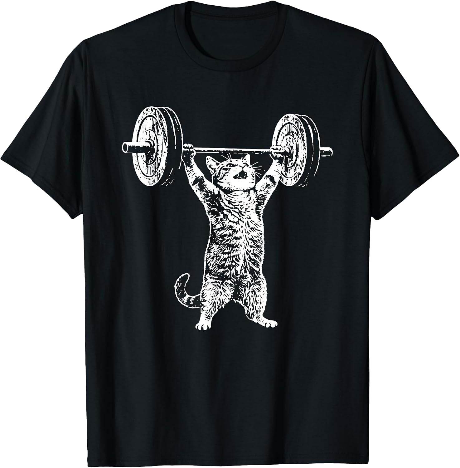 Vintage Weightlifting Cat Gym Deadlift Fitness
