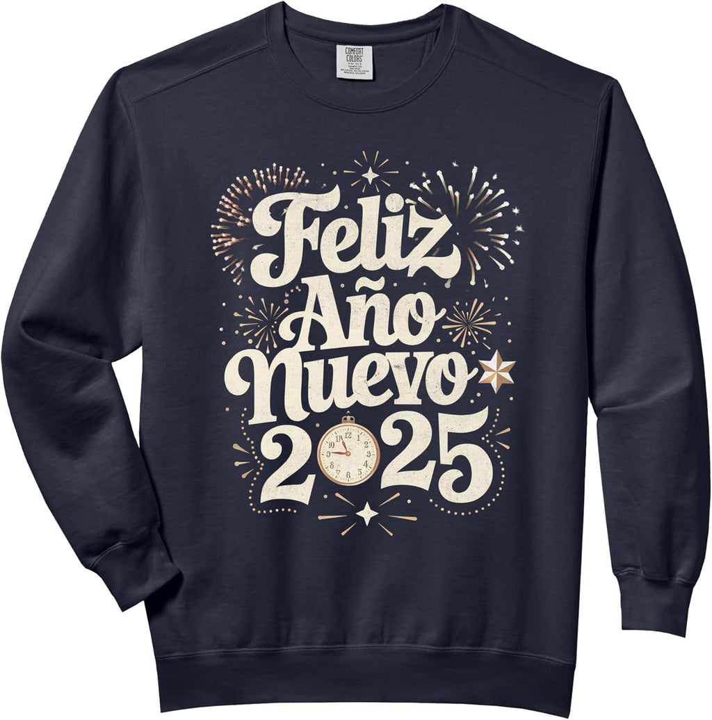 Feliz año nuevo 2025 Happy New Year Merch Apparel